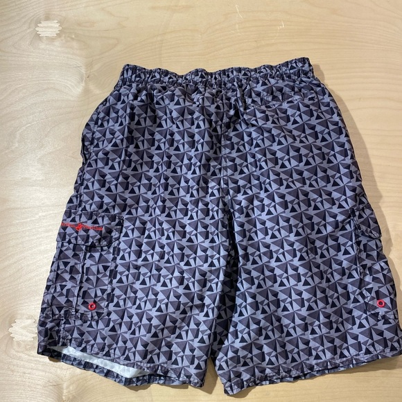 Beverly Hills Polo Club Geometric Patterned Swim Shorts XL (KC) - Picture 8 of 9
